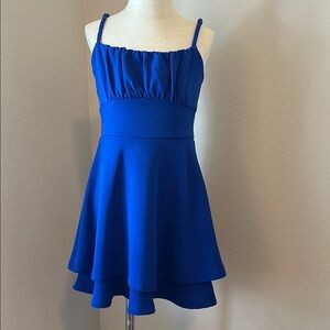 Girls Blue Sleeveless Dress Sz 7